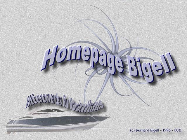 Homepage Bigell - Wissenswertes für Hausbootfans